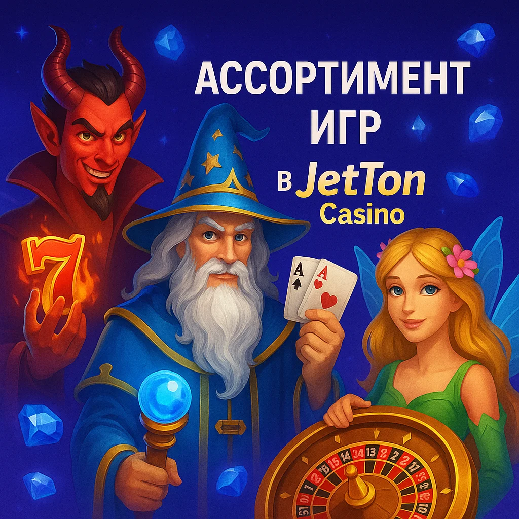Ассортимент игр в JetTon Casino