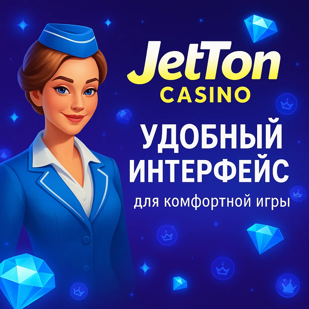 Удобный интерфейс JetTon Casino