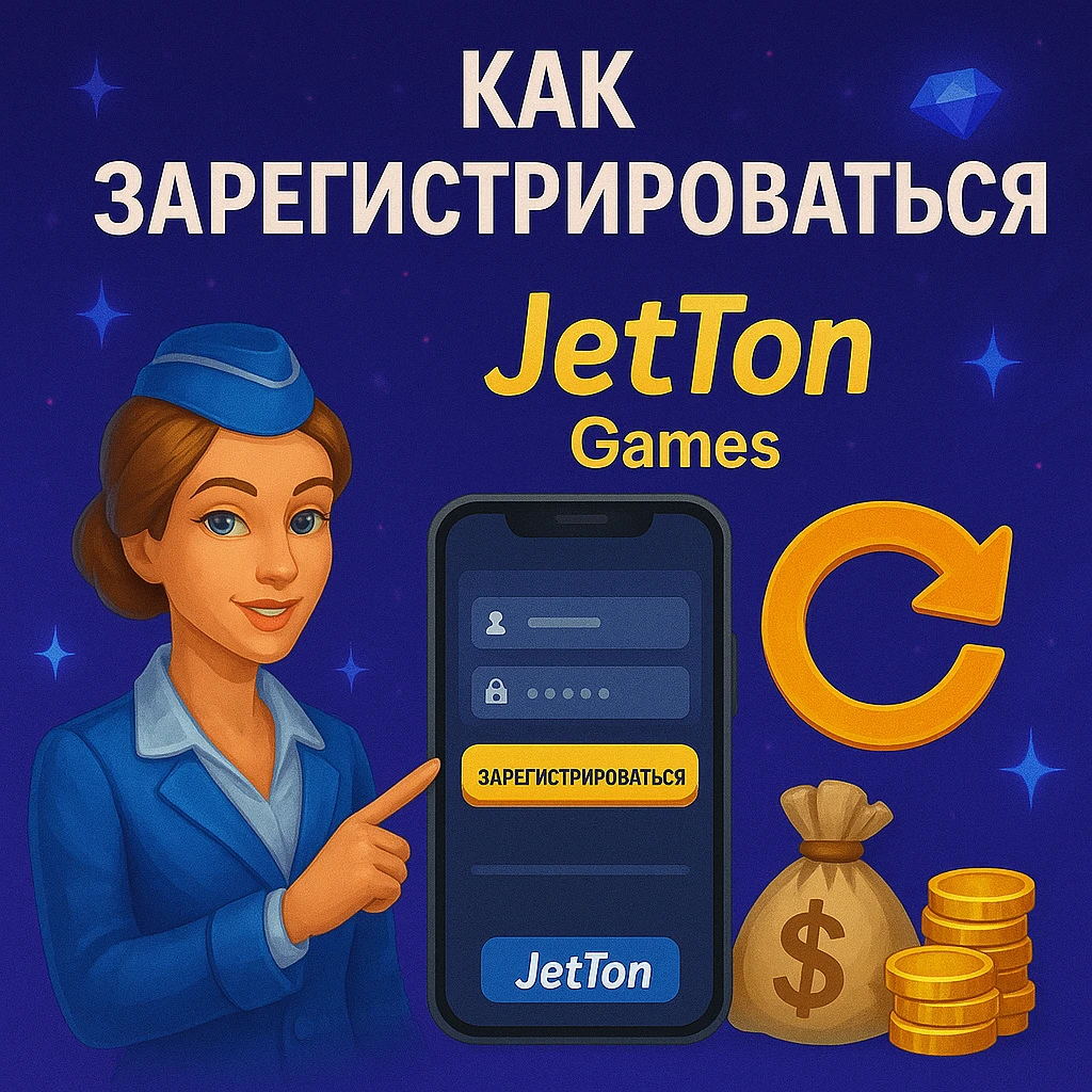 Как зарегистрироваться в Jetton Games
